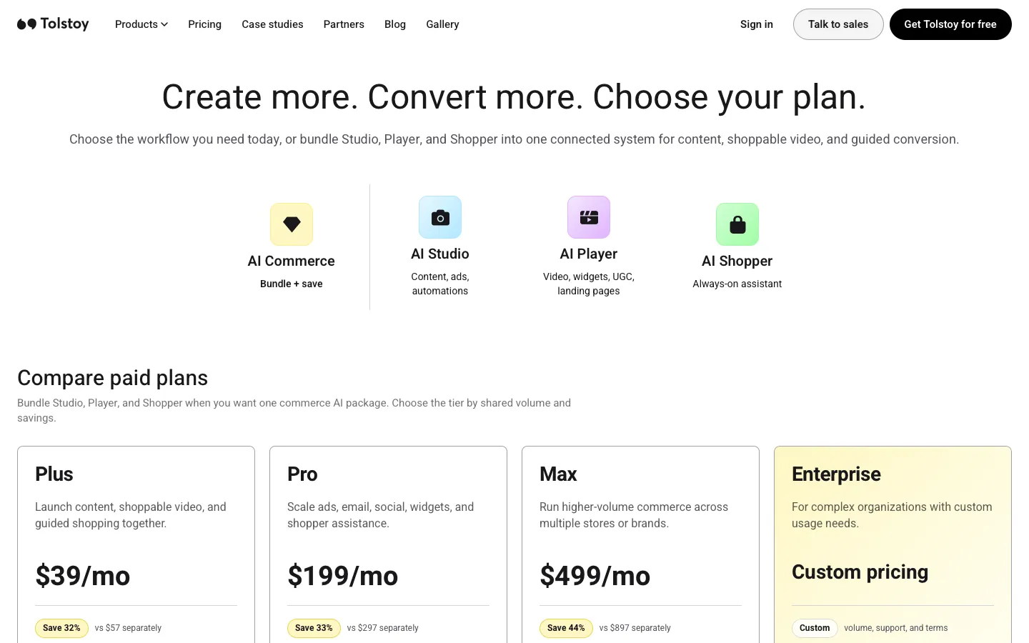 gotolstoy.com - Pricing Screenshot Preview