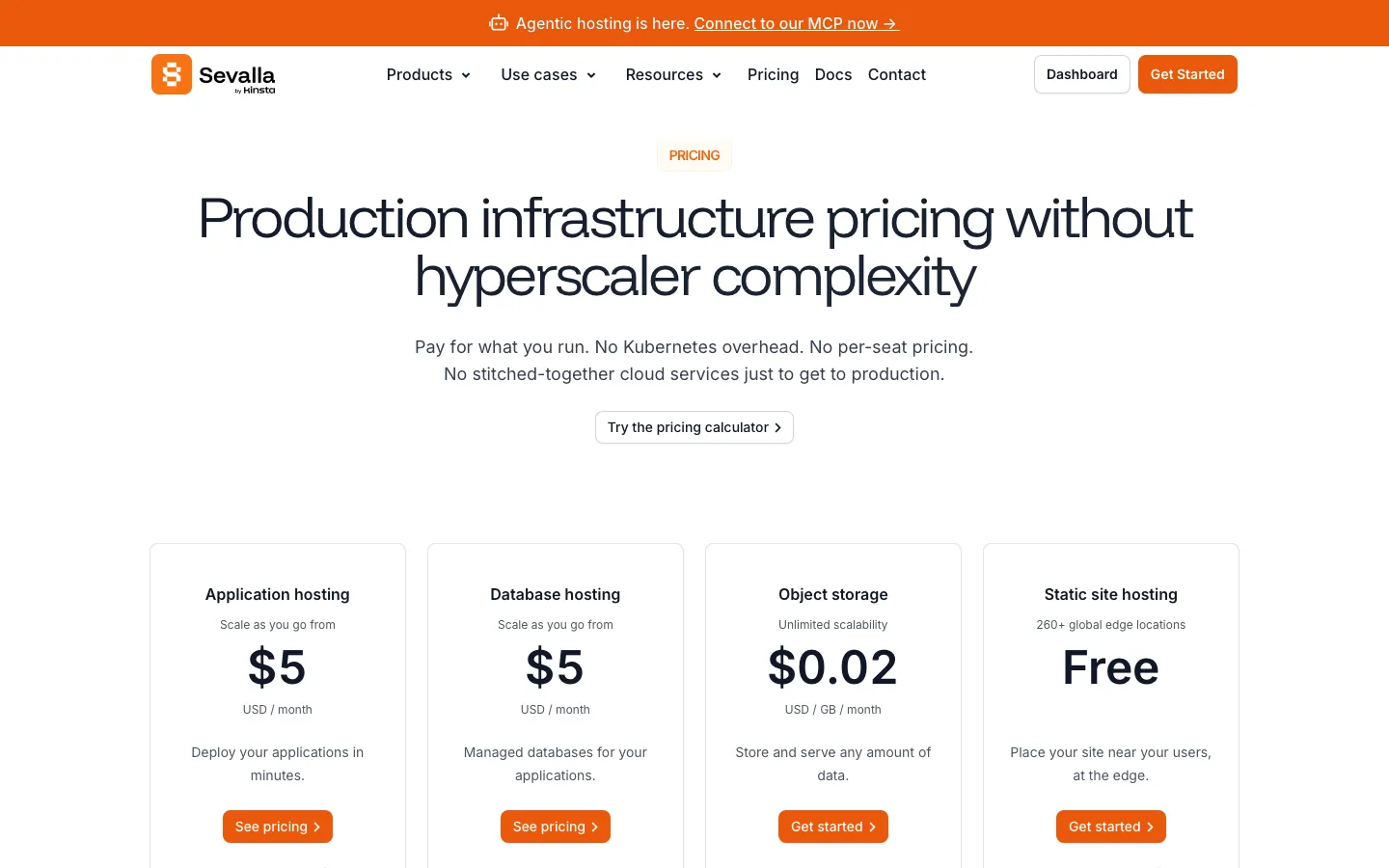 sevalla.com - Pricing Screenshot Preview