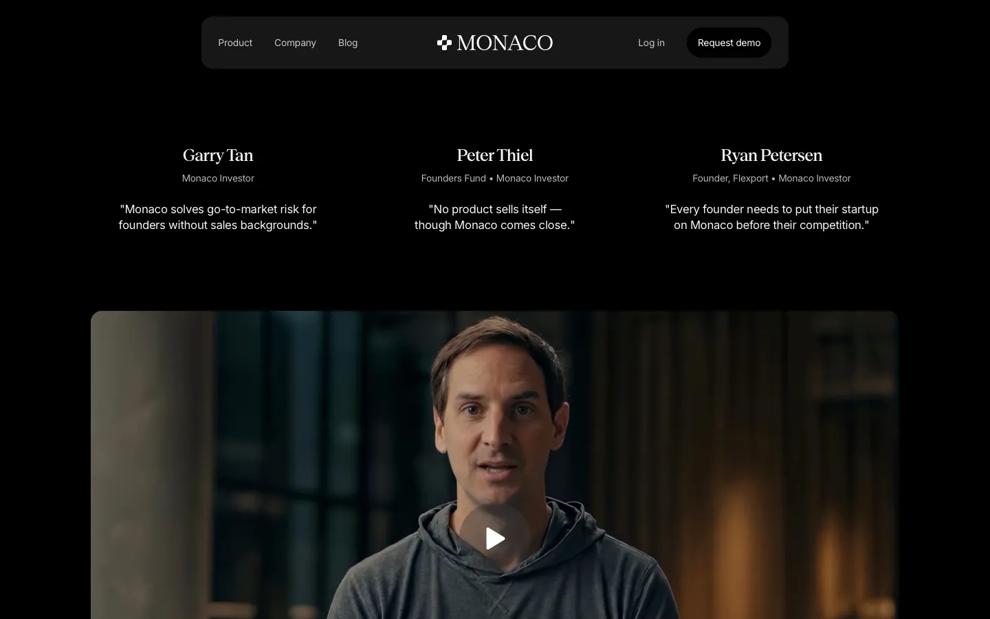 monaco.com - Landing Screenshot Preview
