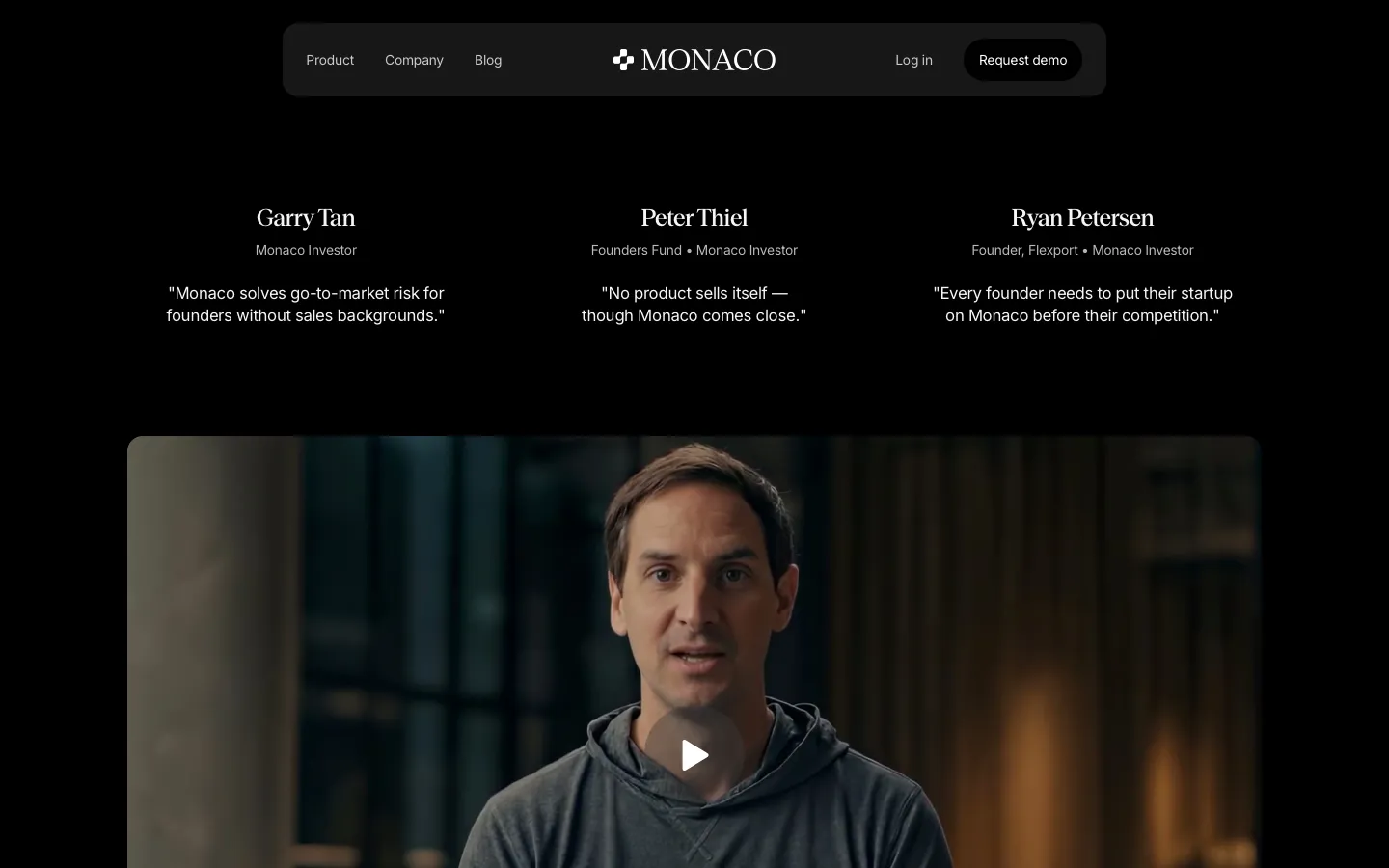 monaco.com - Landing Screenshot Preview