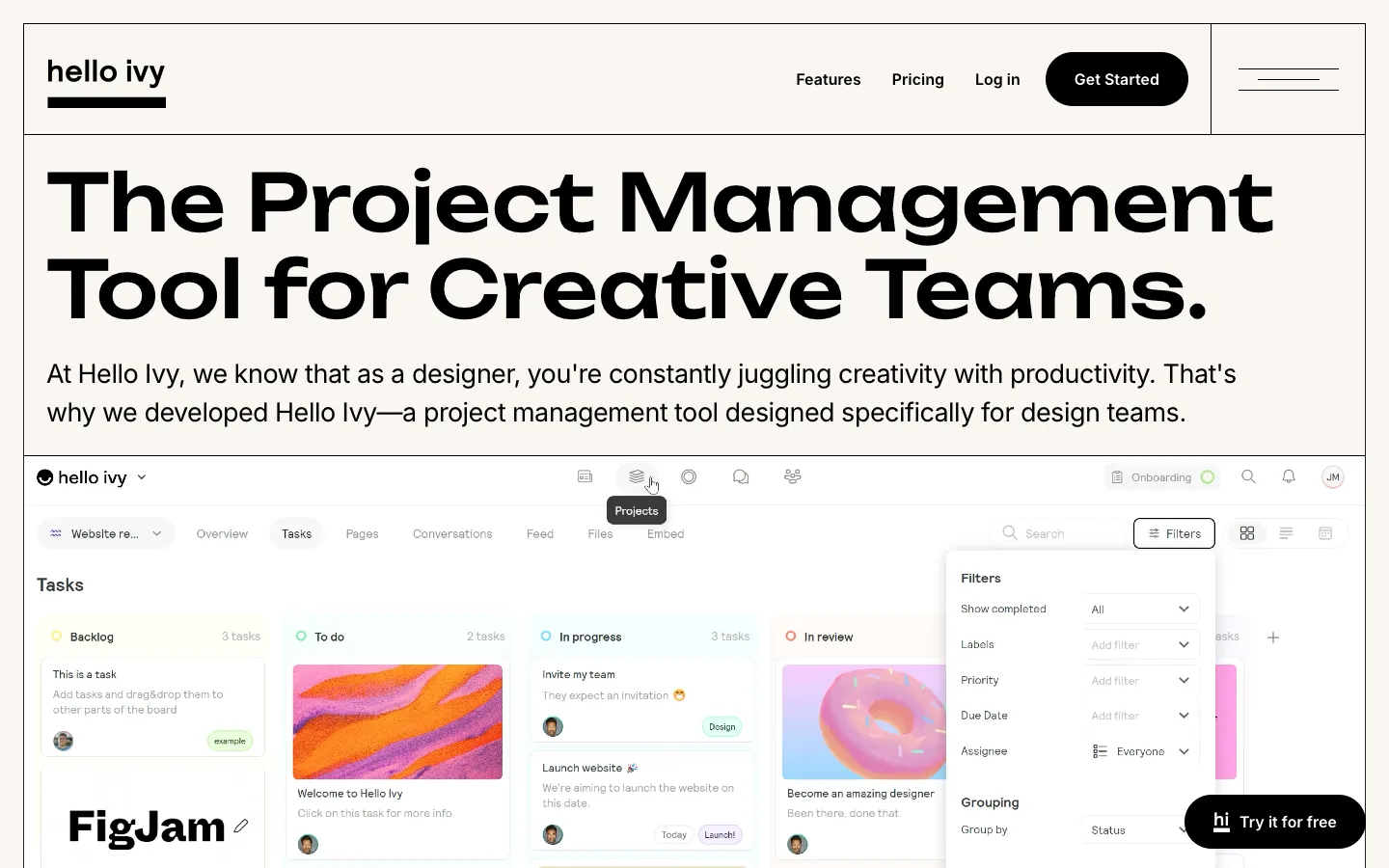 helloivy.co - Landing Screenshot Preview