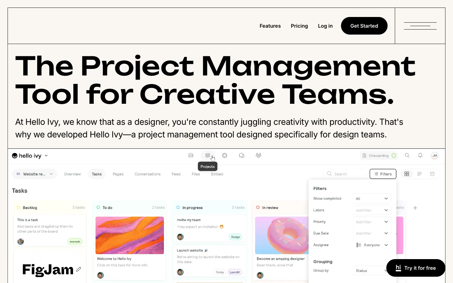 helloivy.co - Landing Screenshot Preview