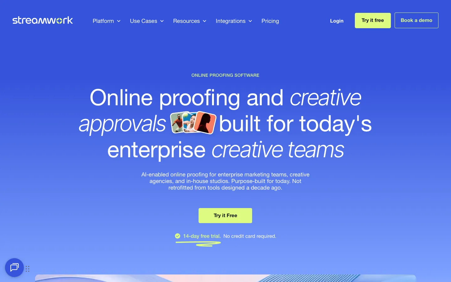 streamwork.com - Landing Screenshot Preview