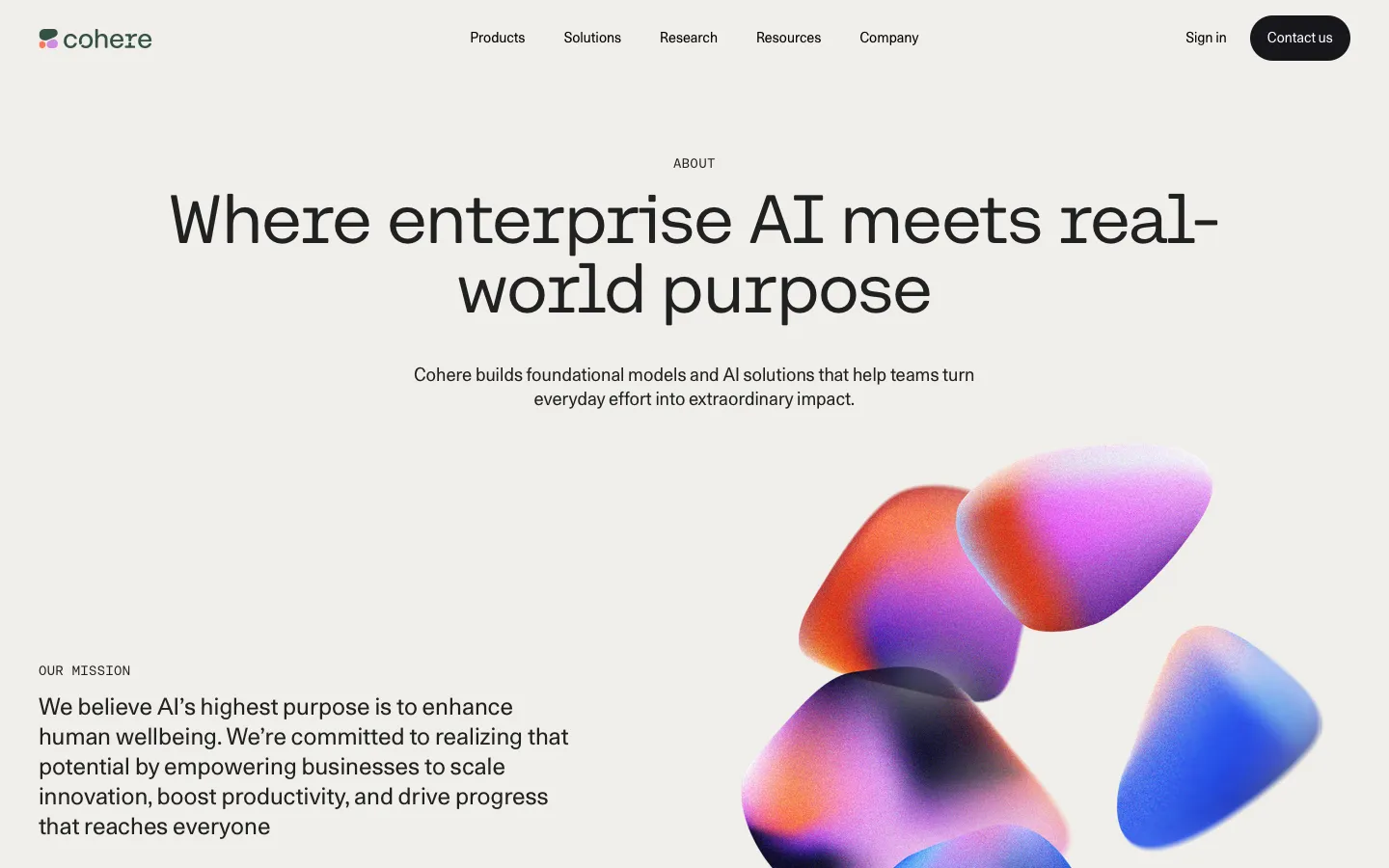 cohere.ai - About Screenshot Preview