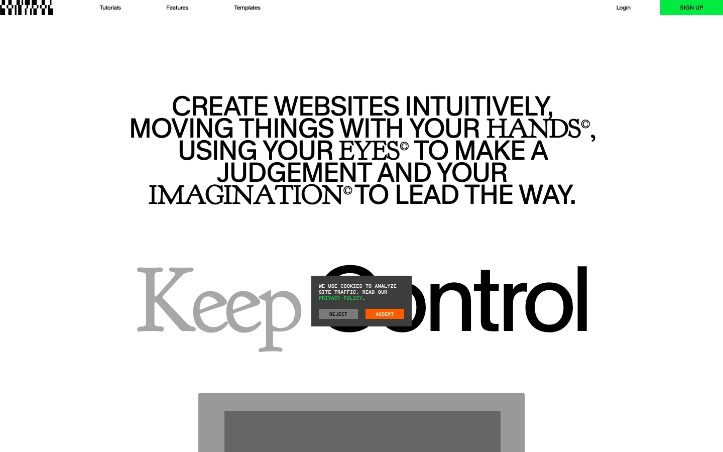 cntrl.site - Landing Screenshot Preview