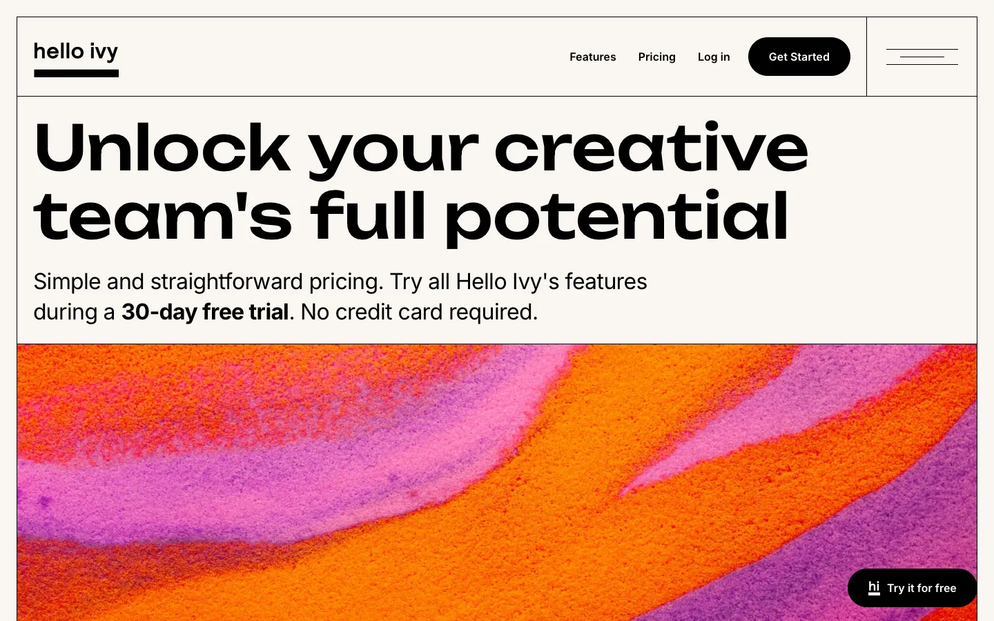 helloivy.co - Pricing Screenshot Preview