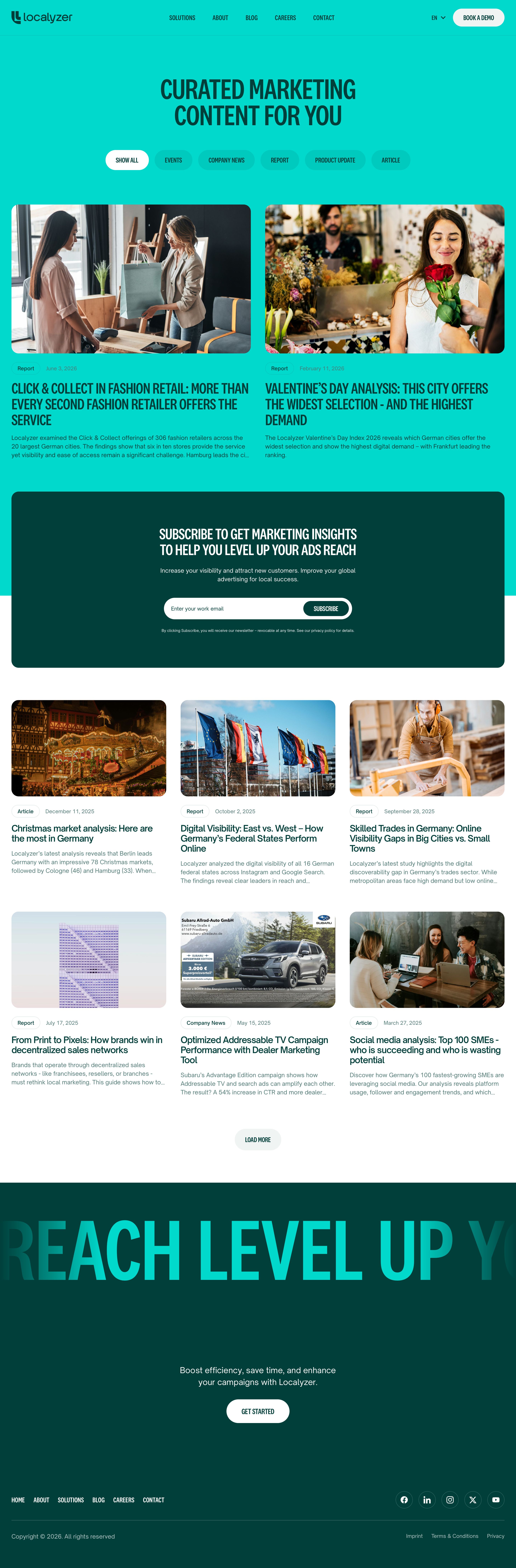localyzer.io - Localyzer Blog: Insights and Updates on Local Marketing Strategies - Desktop Screenshot