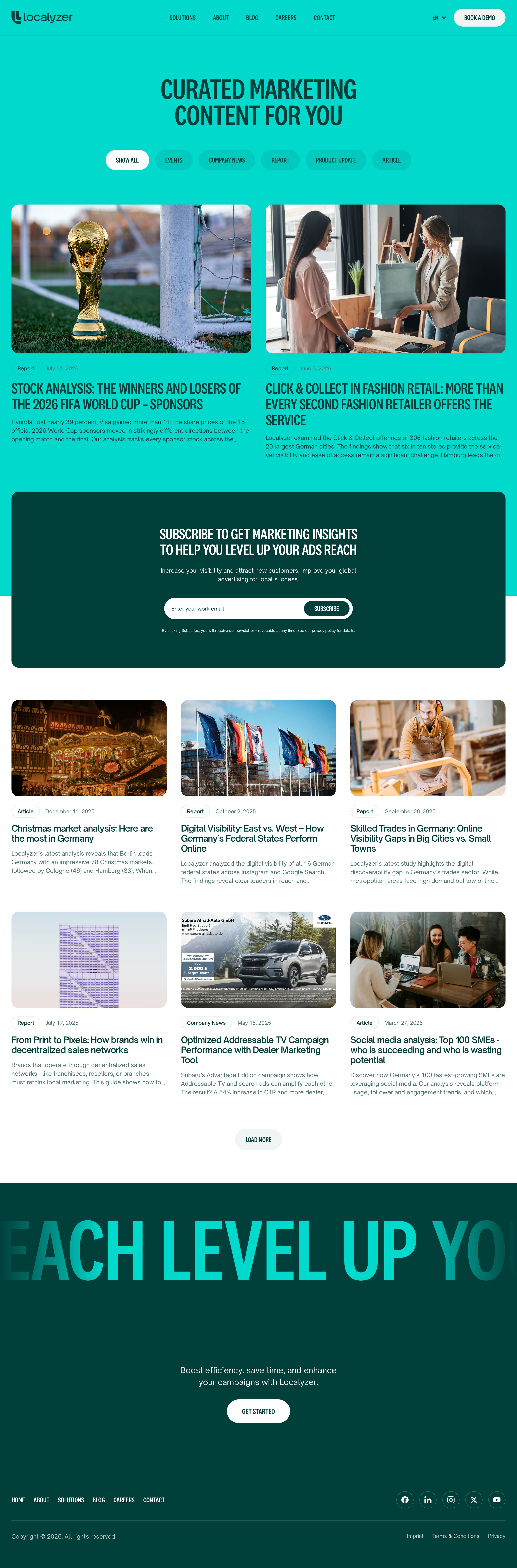 localyzer.io - Localyzer Blog: Insights and Updates on Local Marketing Strategies - Desktop - Fri Jul 31 2026 20:32:19 GMT+0000 (Coordinated Universal Time) Screenshot