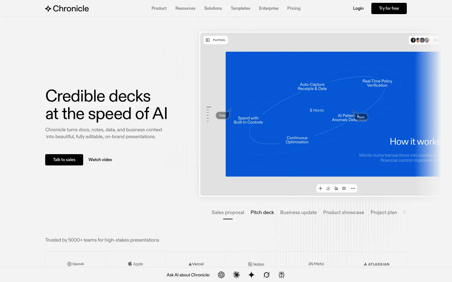 chroniclehq.com - Landing Screenshot Preview