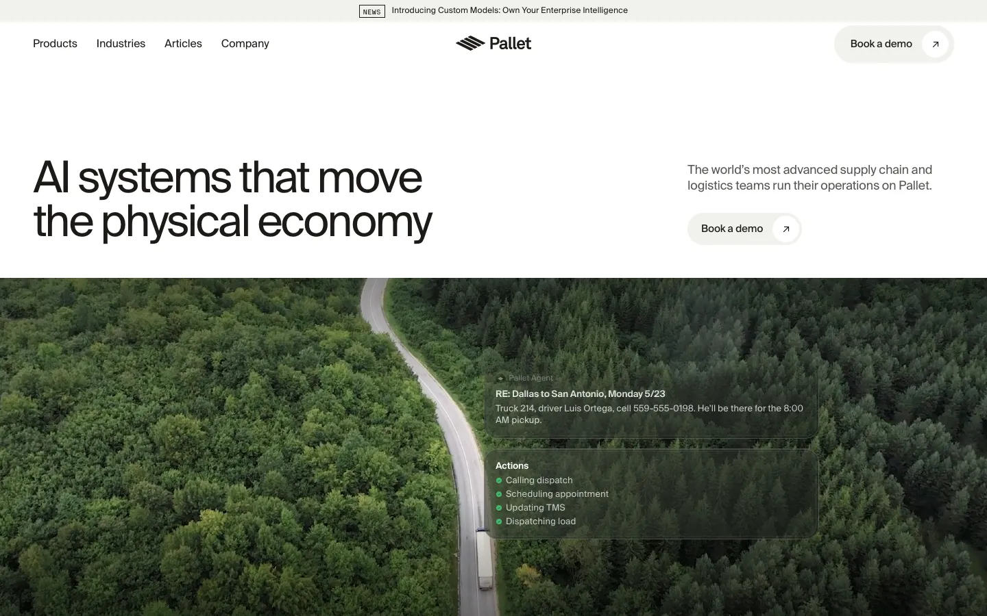 pallet.com - Landing Screenshot Preview