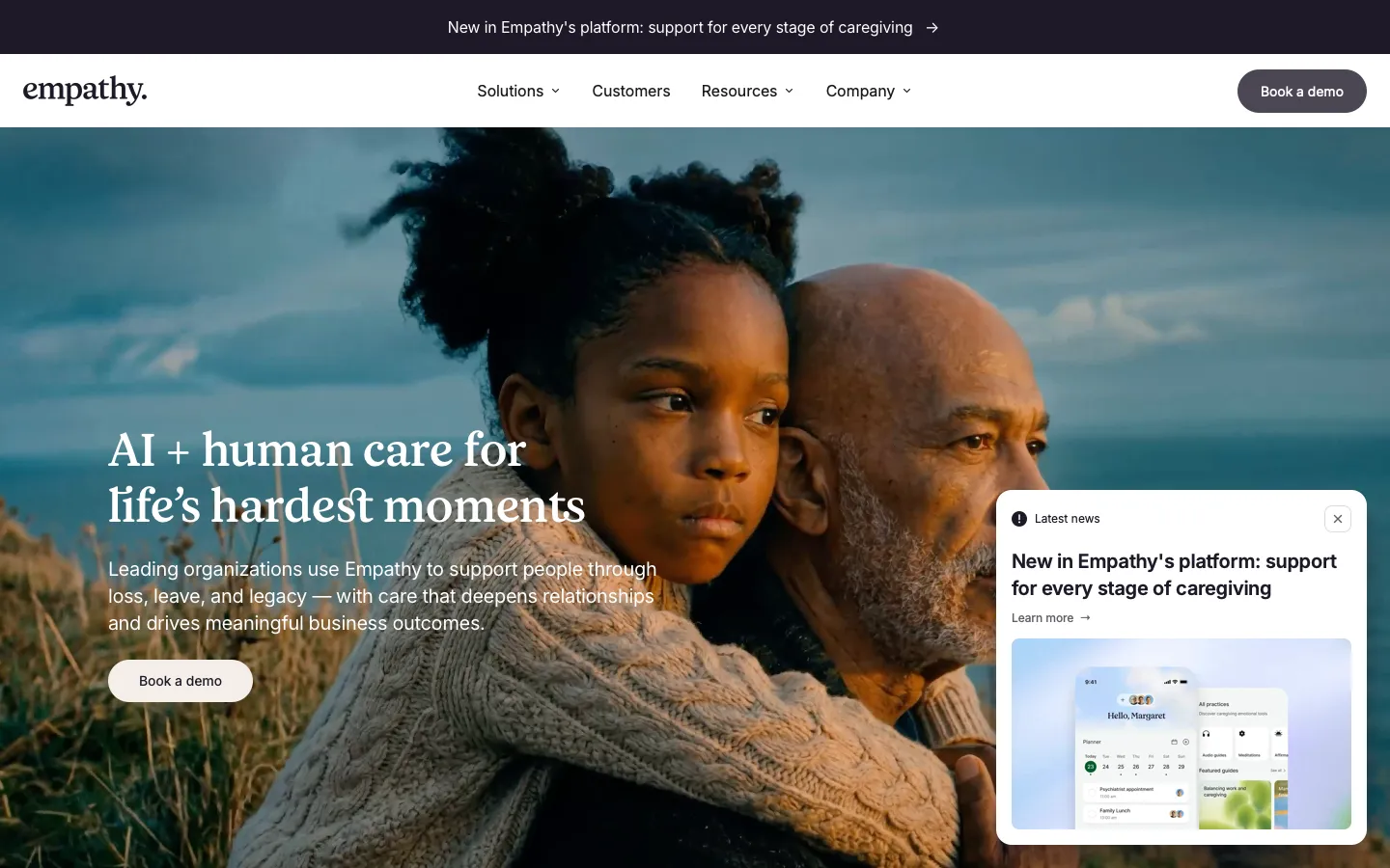 empathy.com - Landing Screenshot Preview