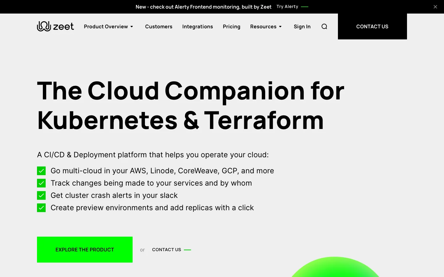 zeet.co - Landing Screenshot Preview