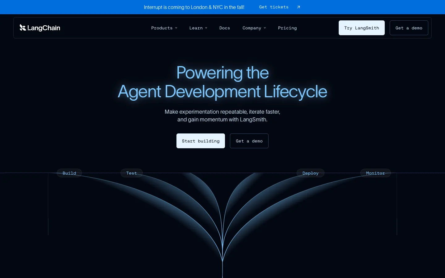 langchain.com - Landing Screenshot Preview