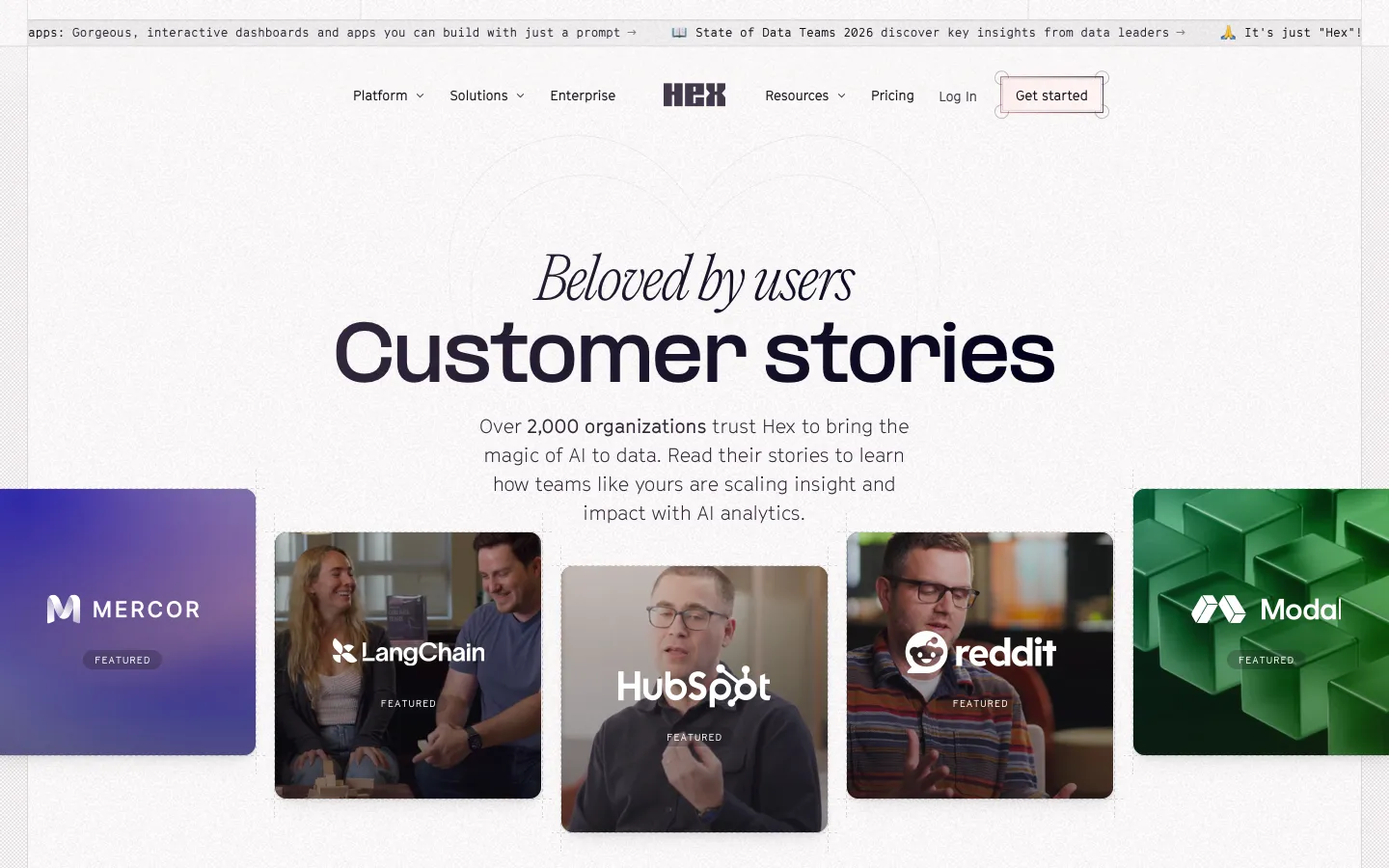 hex.tech - Customers Screenshot Preview