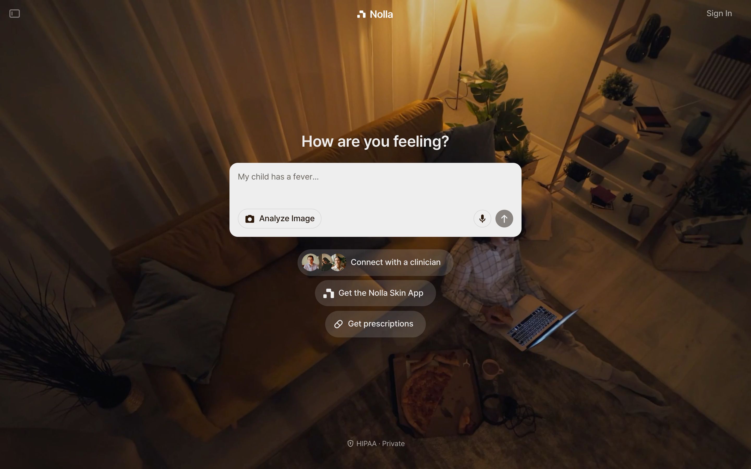 nollahealth.com - Nolla — Great Care Starts with Good Questions - Desktop Screenshot