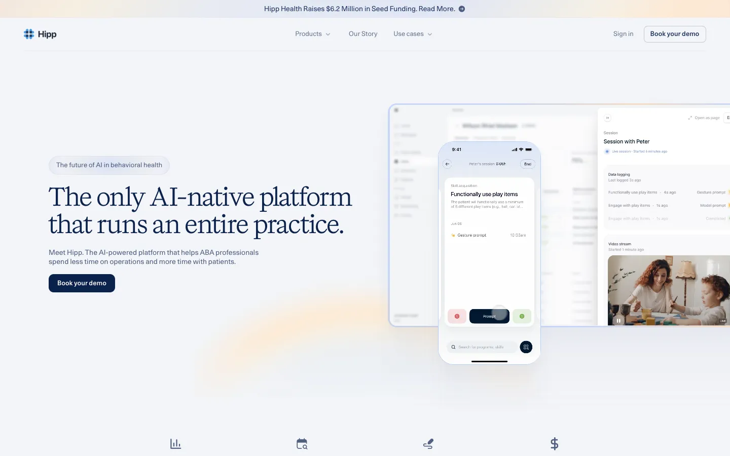 hipp.health - Landing Screenshot Preview