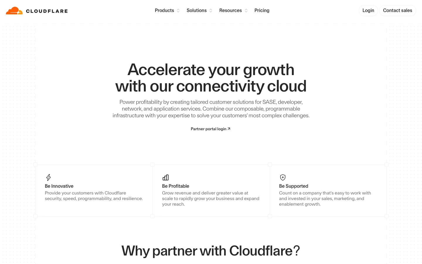 cloudflare.com - Partners Screenshot Preview