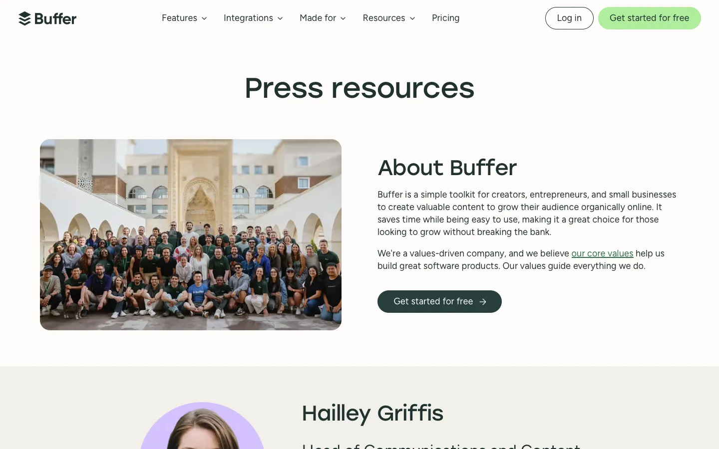 buffer.com - Press Screenshot Preview