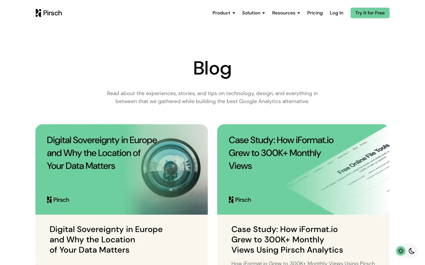 pirsch.io - Blog Screenshot Preview