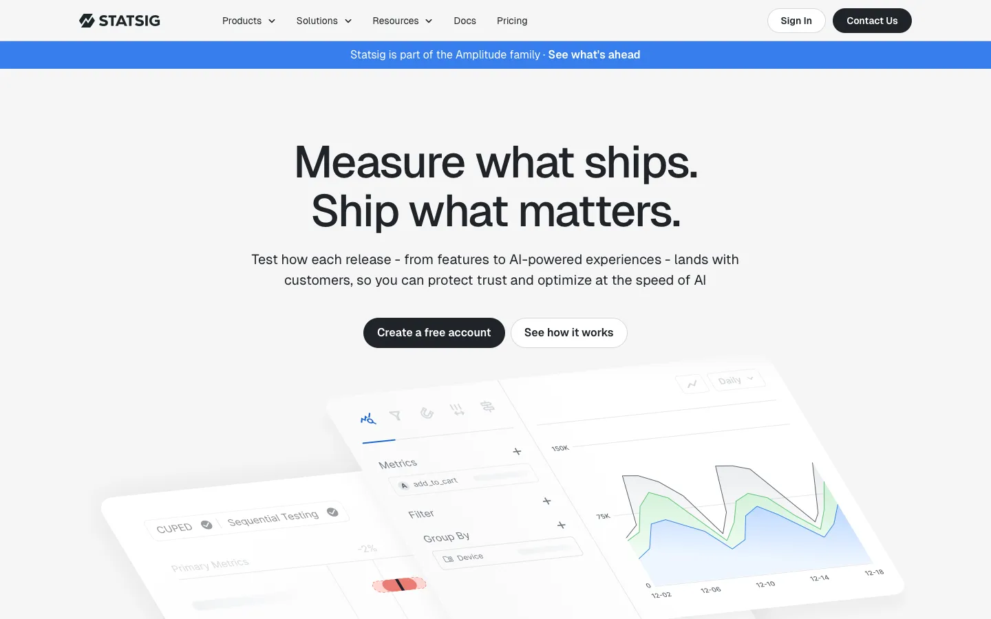 statsig.com - Landing Screenshot Preview