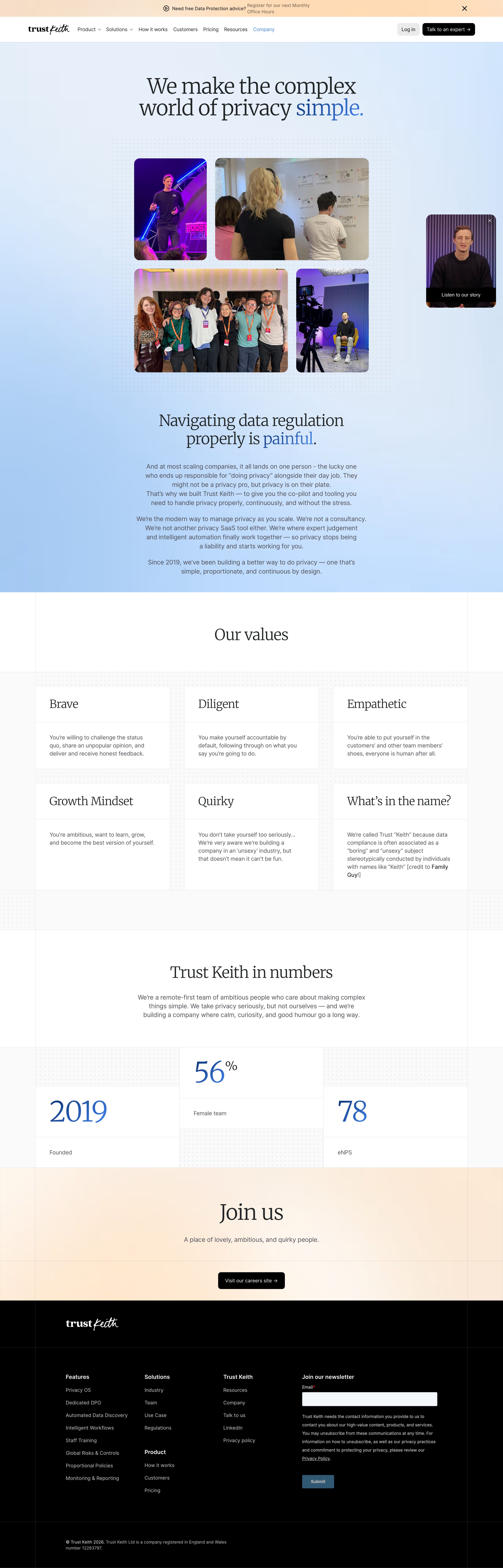 trustkeith.co - Trust Keith | Making the complex world of privacy simple - Desktop - Sun Aug 02 2026 18:28:21 GMT+0000 (Coordinated Universal Time) Screenshot