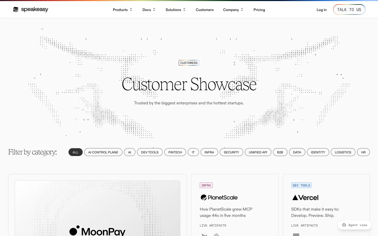 speakeasy.com - Customers Screenshot Preview