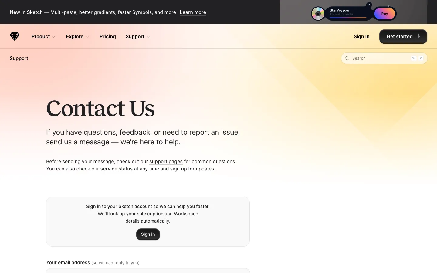 sketch.com - Contact Screenshot Preview