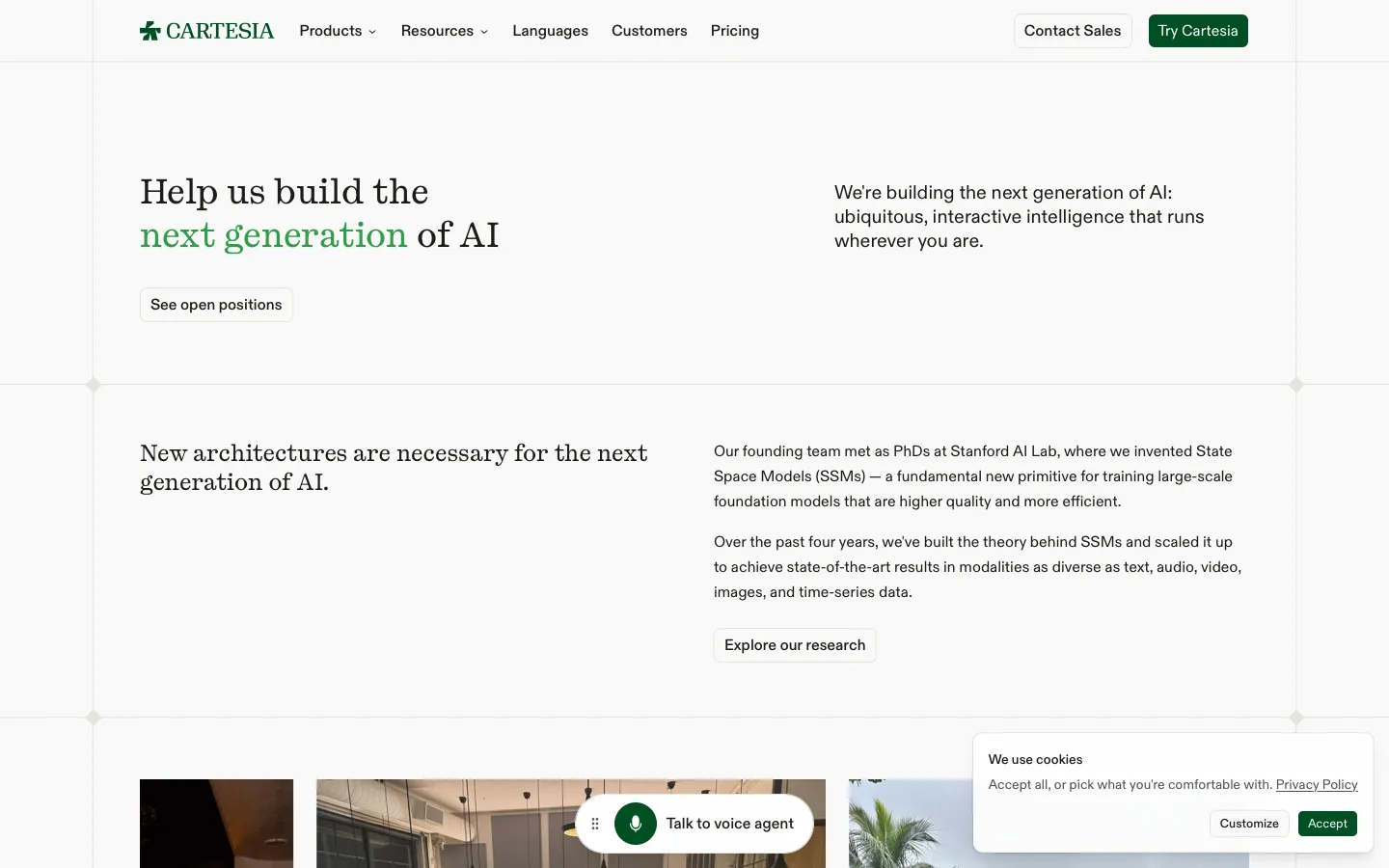 cartesia.ai - About Screenshot Preview