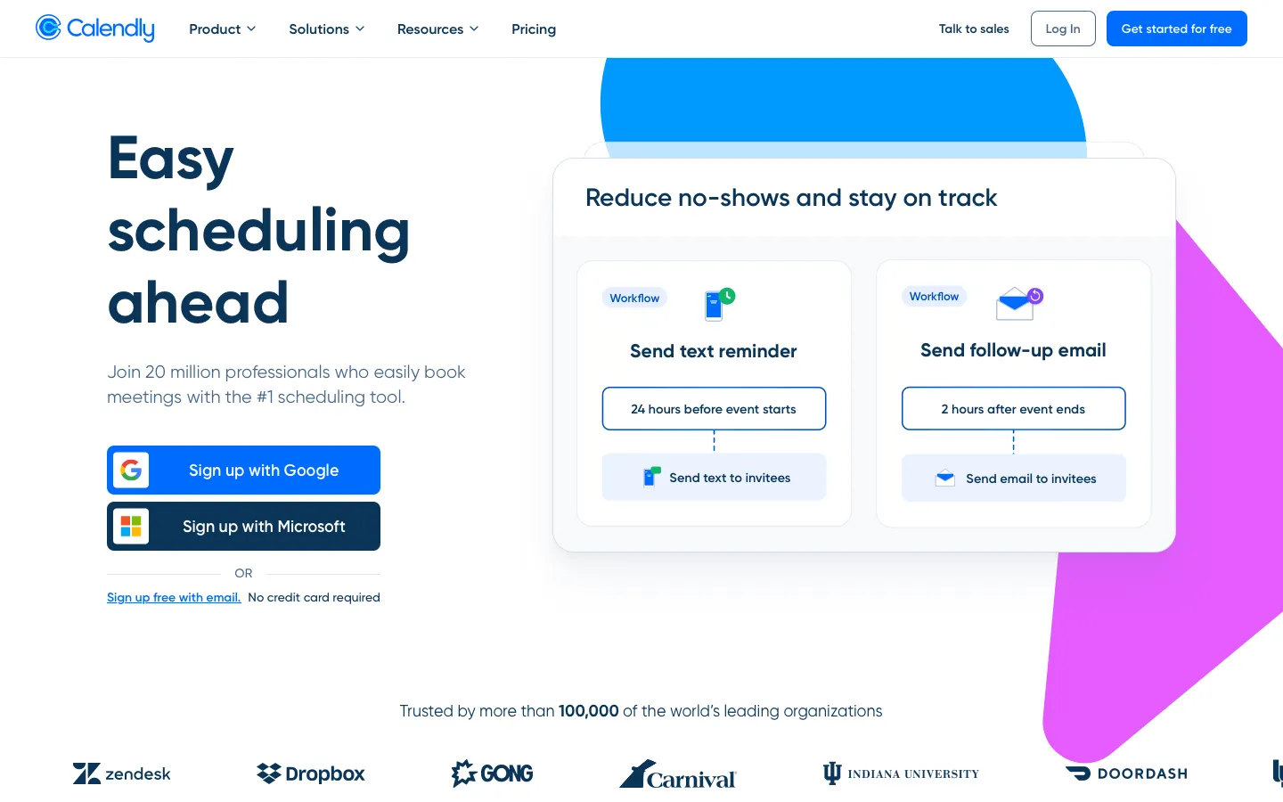 calendly.com - Landing Screenshot Preview