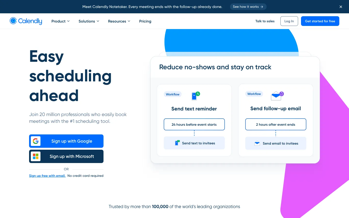 calendly.com - Landing Screenshot Preview