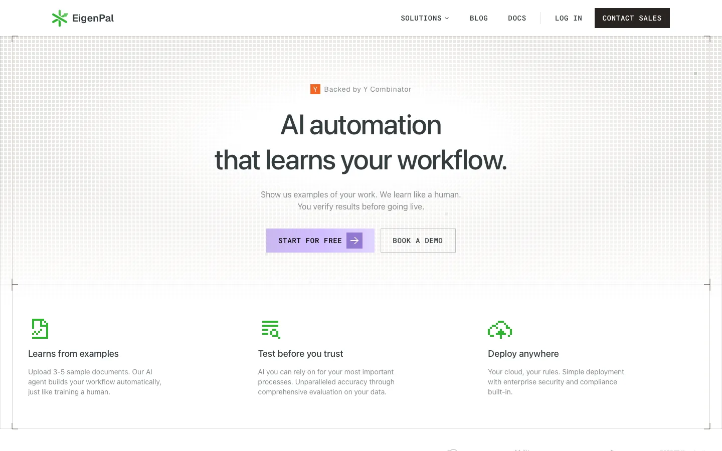 eigenpal.com - Landing Screenshot Preview