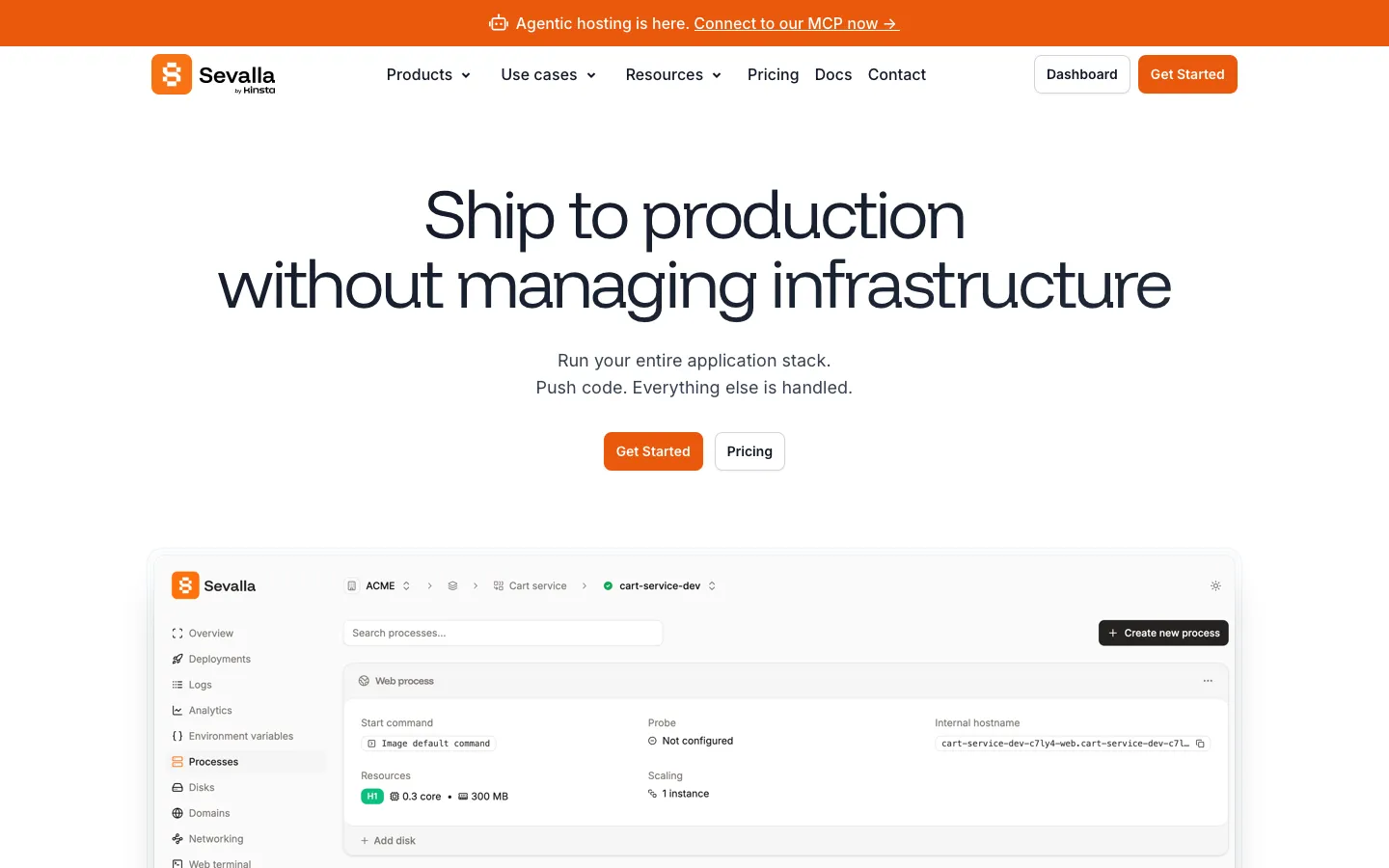 sevalla.com - Landing Screenshot Preview