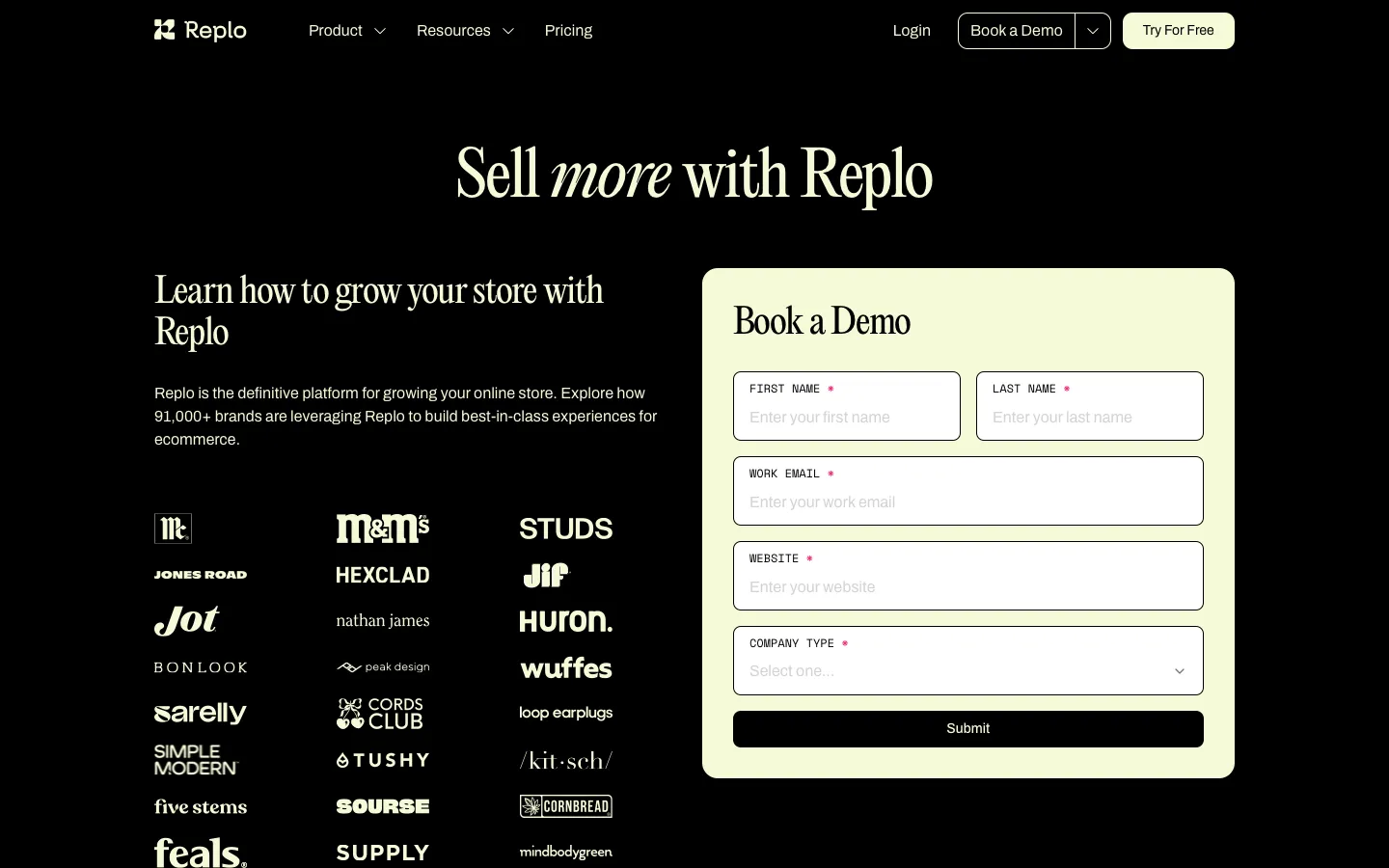 replo.app - Book a demo Screenshot Preview