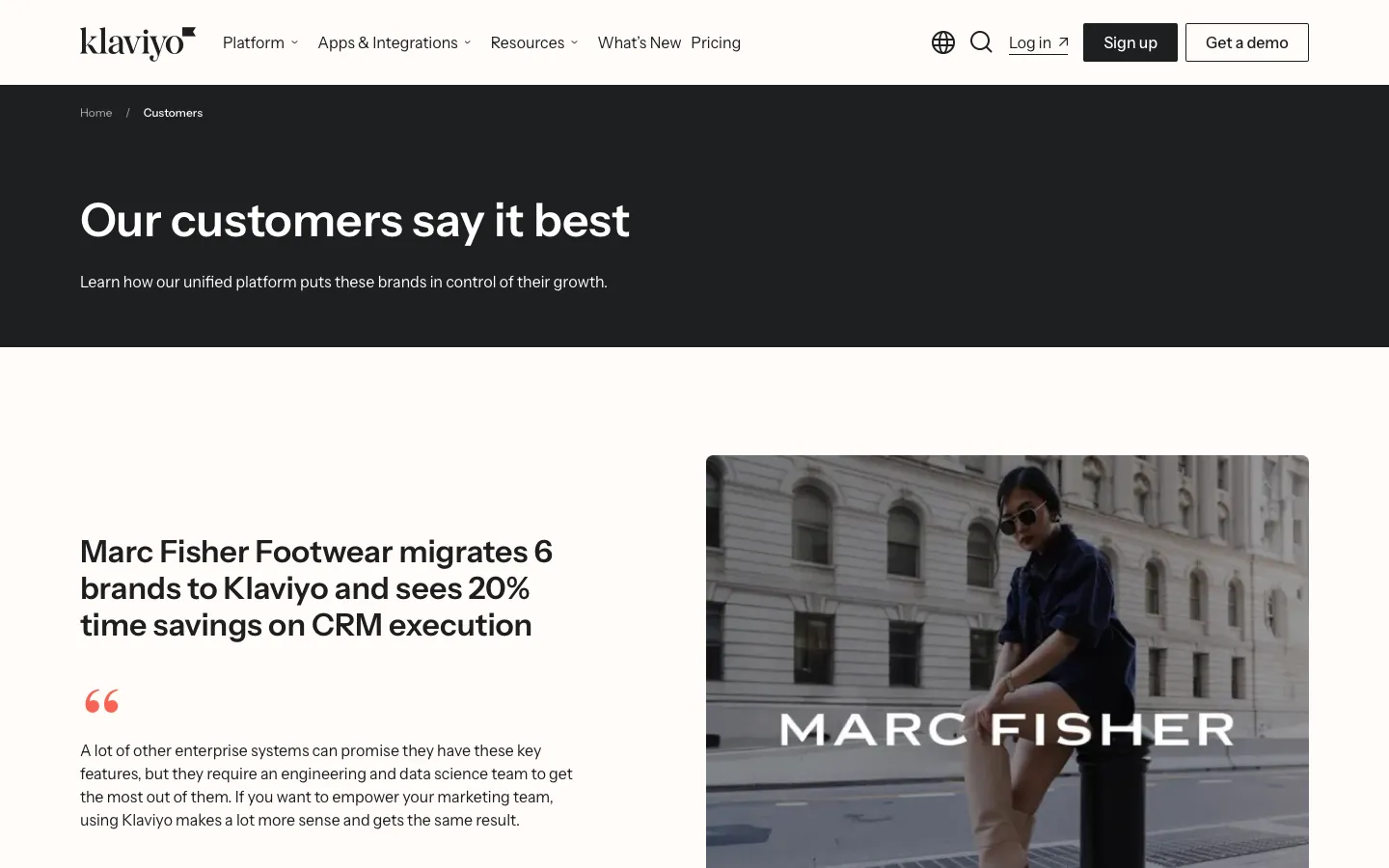 klaviyo.com - Customers Screenshot Preview