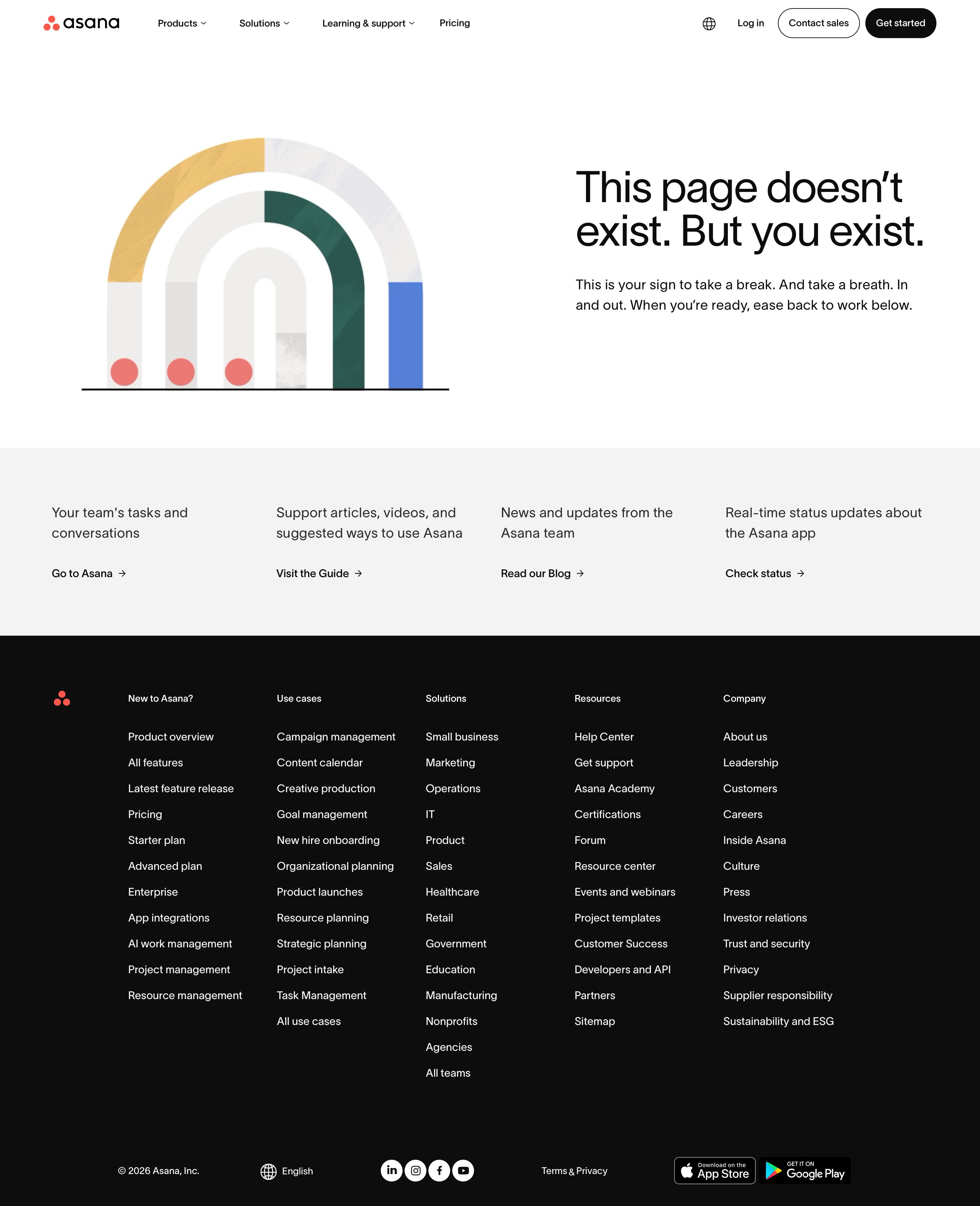 asana.com - Content Not Found • Asana - Desktop - Sun Aug 02 2026 03:52:15 GMT+0000 (Coordinated Universal Time) Screenshot