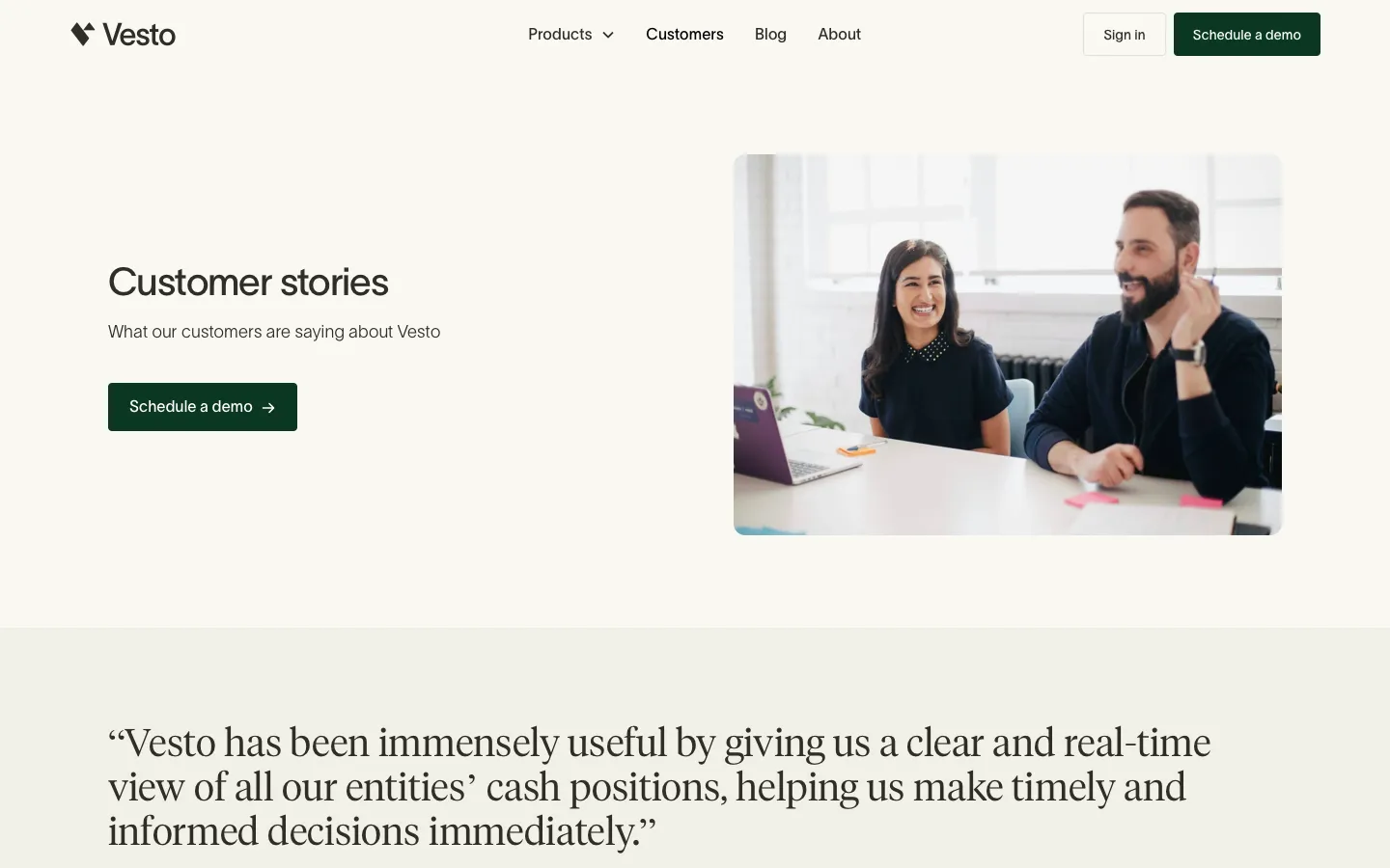getvesto.com - Customers Screenshot Preview
