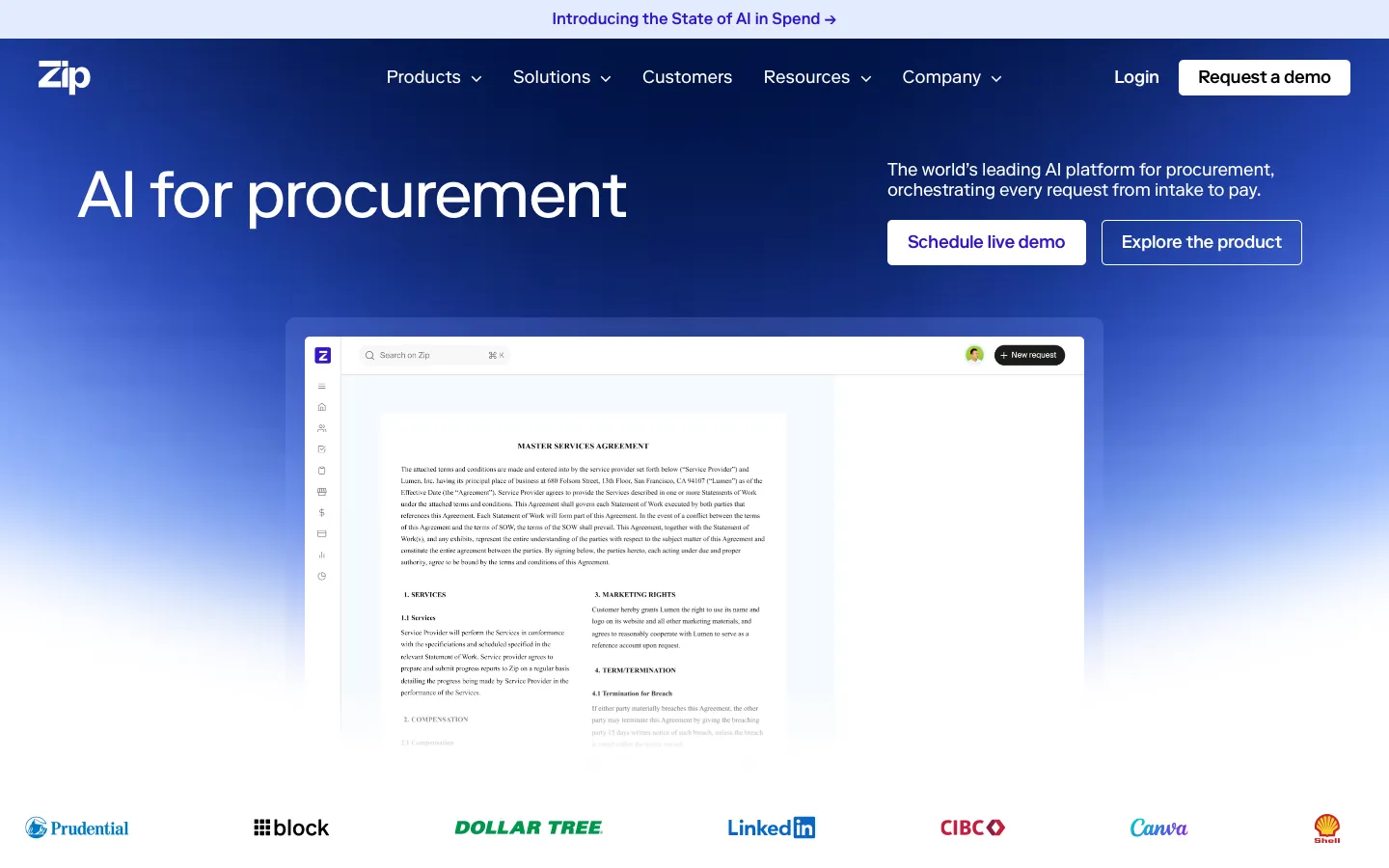 ziphq.com - Landing Screenshot Preview