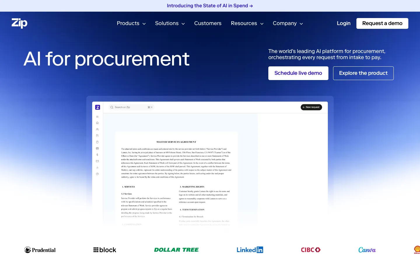ziphq.com - Landing Screenshot Preview