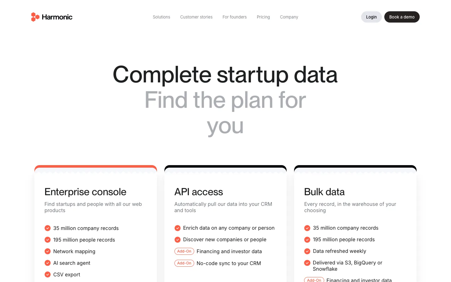 harmonic.ai - Pricing Screenshot Preview