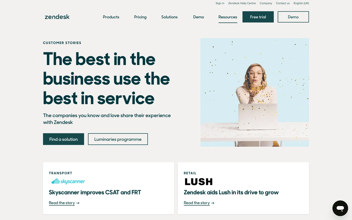 zendesk.co.uk - Customers Screenshot Preview