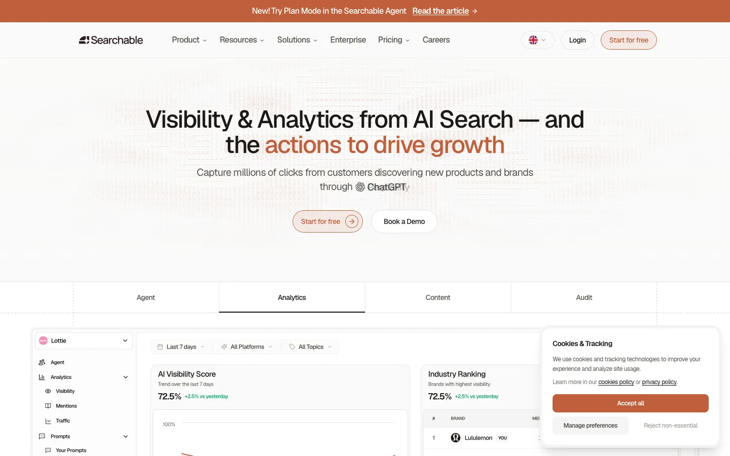 searchable.com - Landing Screenshot Preview