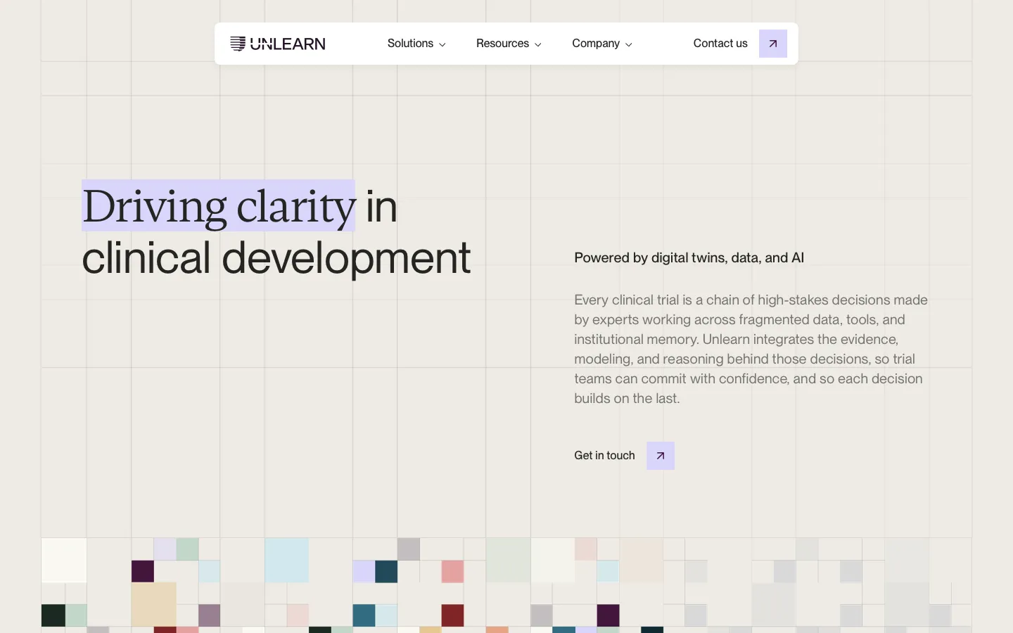 unlearn.ai - Landing Screenshot Preview