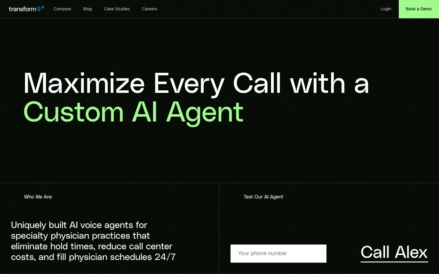 transform9.com - Landing Screenshot Preview