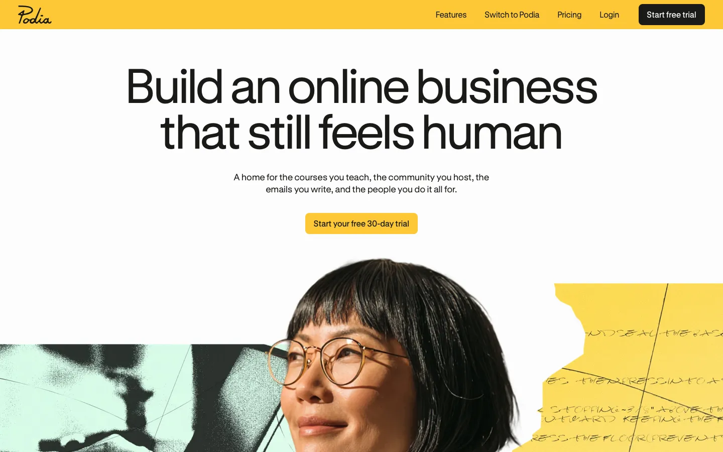 podia.com - Landing Screenshot Preview