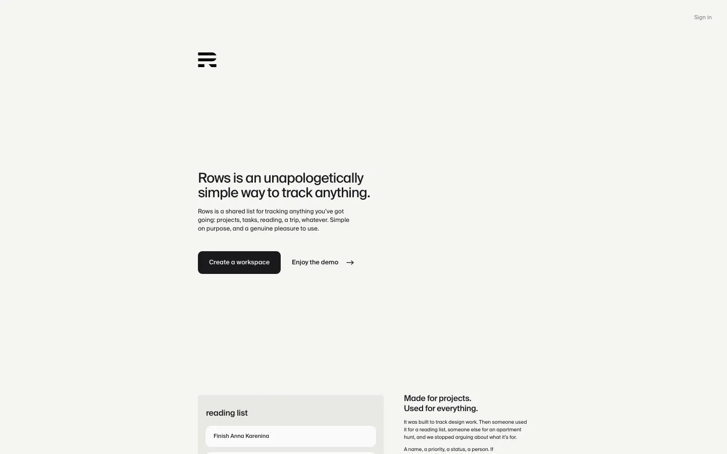 rows.gg - Landing Screenshot Preview