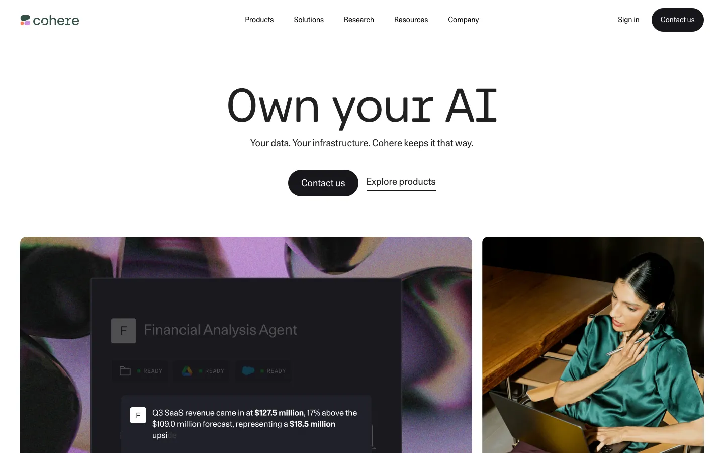 cohere.com - Landing Screenshot Preview