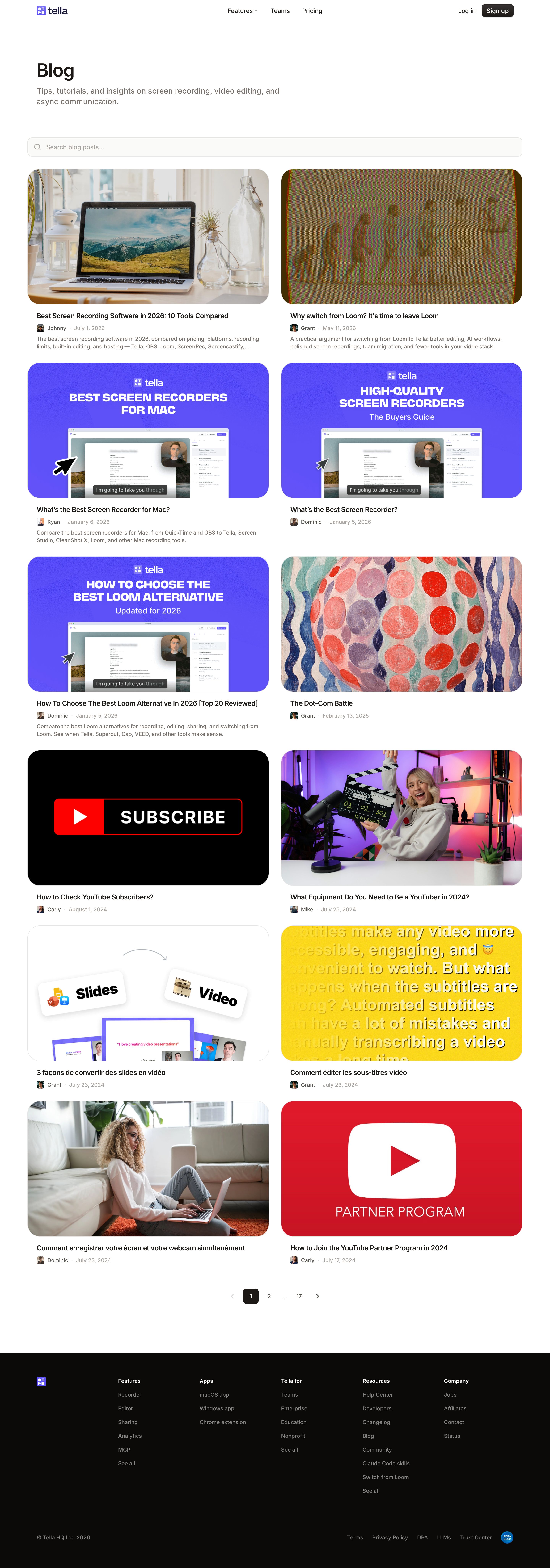 tella.tv - Blog | Tella - Desktop Screenshot
