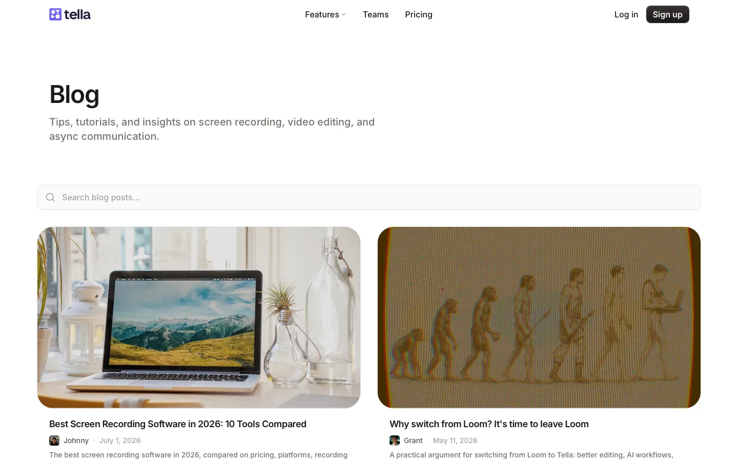 tella.tv - Blog Screenshot Preview