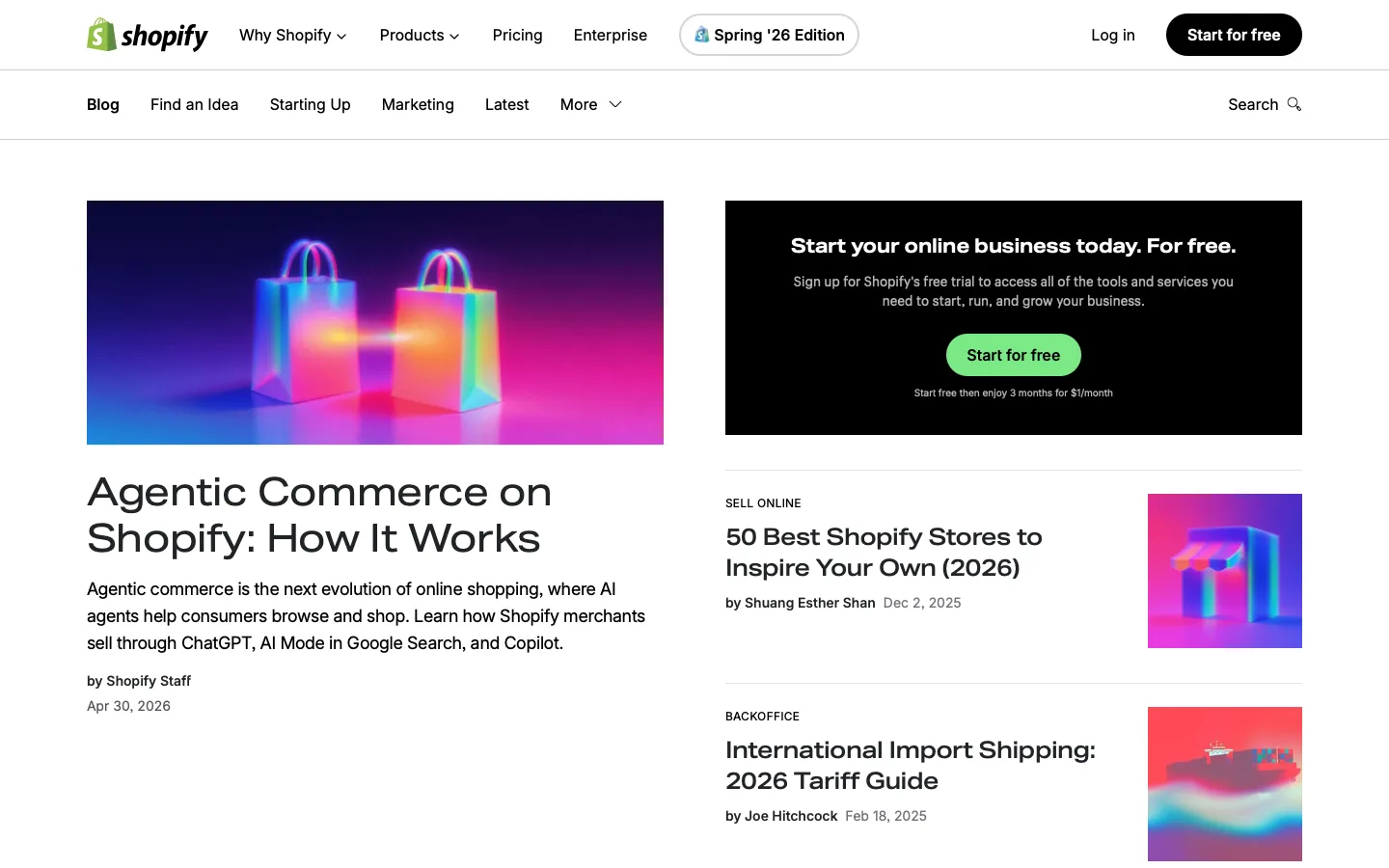 shopify.com - Blog Screenshot Preview