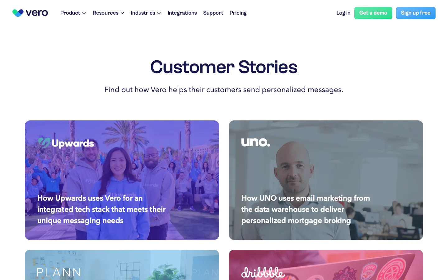 getvero.com - Customers Screenshot Preview